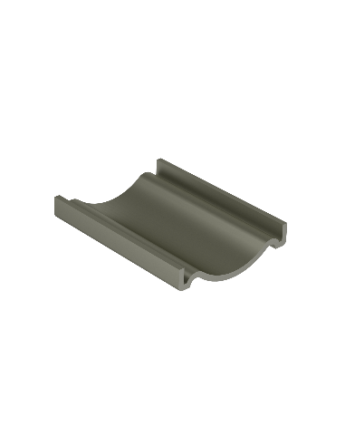 Aluminiumverbinder für rechteckigen Handlauf, 50 × 27 mm