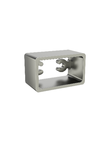 Vaste aluminium wandaansluiting voor leuning 50*27