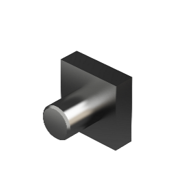 Cap for square bar 16*16mm