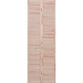 Porta per armadio persiana pieghevole in pino massiccio