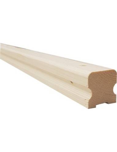 Main courante moulurée pour balustrade bois