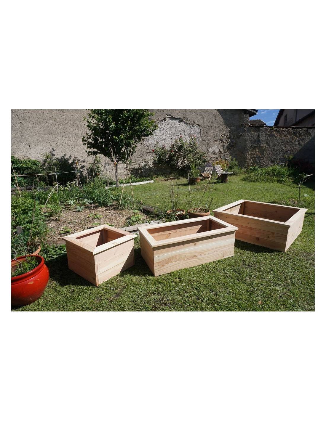 Potager sur pied en bois douglas et acier galvanisé - Haut. 80cm, vente au  meilleur prix