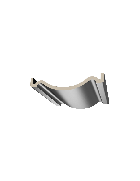 Connettore alu per corrimano quadrato 80*30 mm