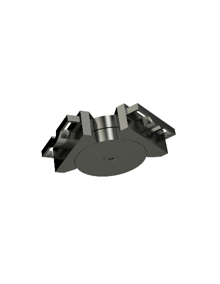Raccord horizontal pour main courante alu 80*30 mm