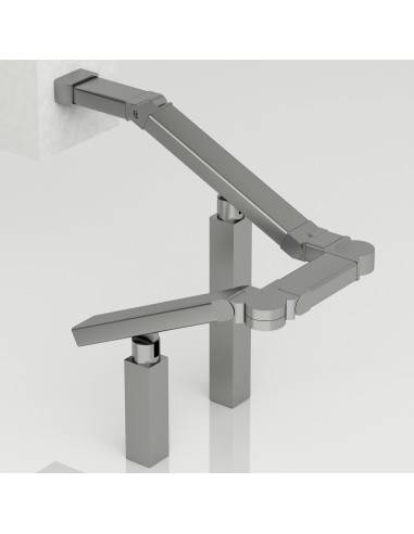 3D-verbindingsstuk voor aluminium leuning 50 × 27 mm
