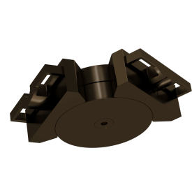Articulated horizontal connector for alu handrail 80*30 mm