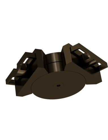 Articulated horizontal connector for alu handrail 80*30 mm