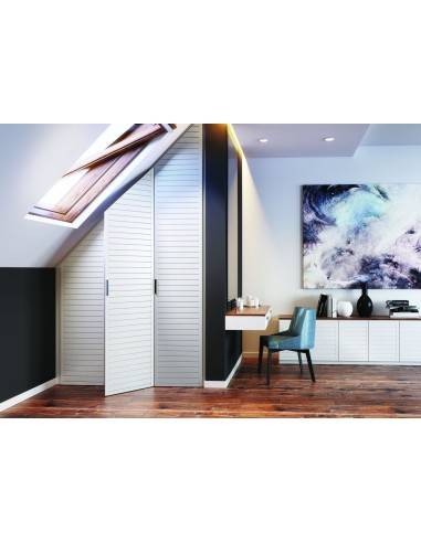 WHITE LACQUERED TRIMMABLE WARDROBE DOOR