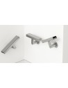 Square aluminium handrail gloss black 50x27 mm