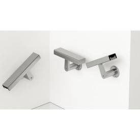 VIERKANTE ALUMINIUM LEUNING 50 × 27 IN GLANZEND ROESTVRIJSTAALLOOK 2
