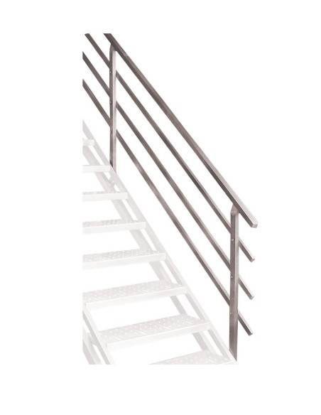 Escalier droit pour extérieur en aluminium