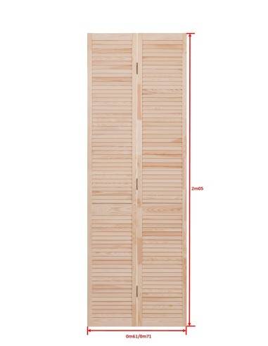 Portes de placard persiennées...