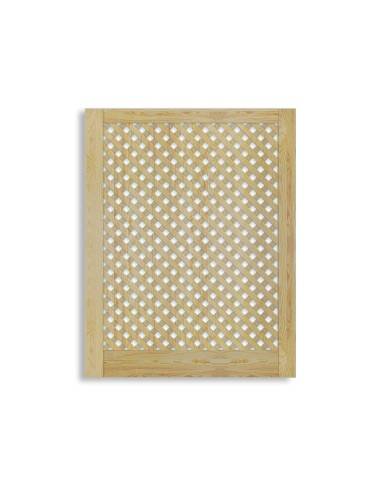 NATURAL WARDROBE DOOR WITH CROSS PATTERN