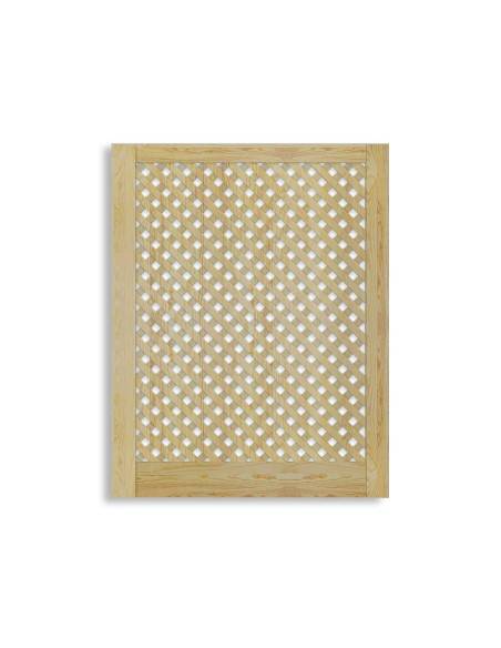 NATURAL WARDROBE DOOR WITH CROSS PATTERN