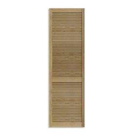 NATURAL LOUVRED WARDROBE DOOR
