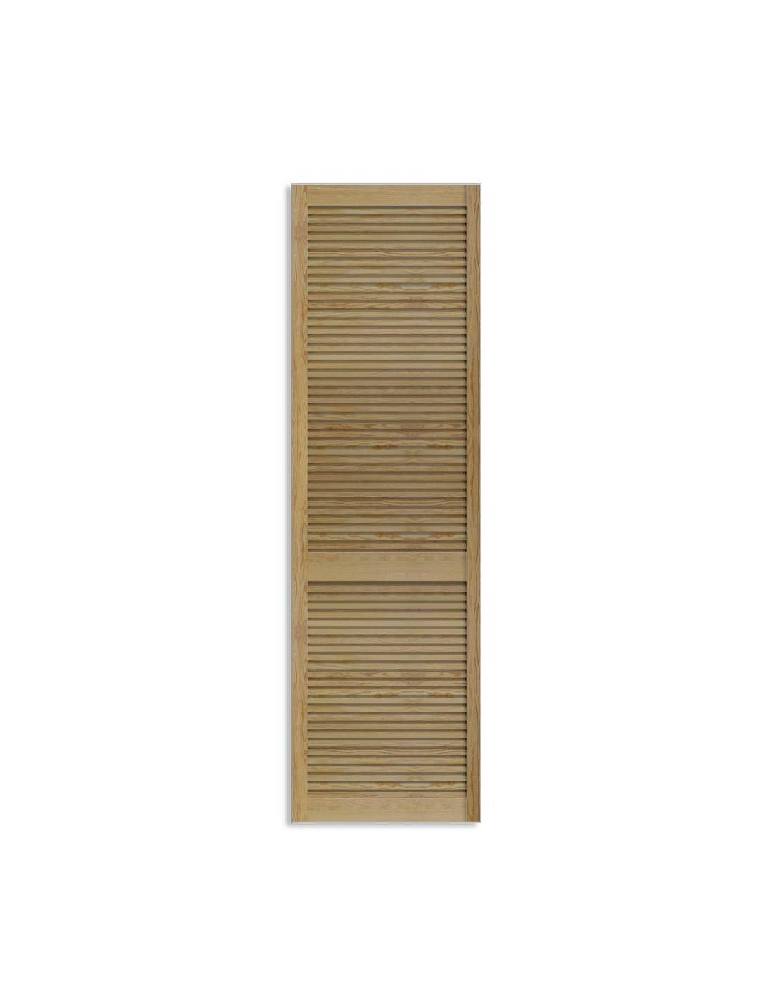 Tidyard Ensemble de Portes à Persiennes Porte de Placard 2 pcs Bois de pin  Massif, Porte d'armoire à Persiennes Porte en Bois Blanc 99,3x49,4 cm :  : Cuisine et Maison