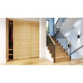 NATURAL LOUVRED WARDROBE DOOR 2
