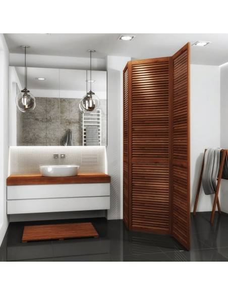 NATURAL LOUVRED WARDROBE DOOR