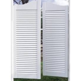 Puertas western lacadas en blanco