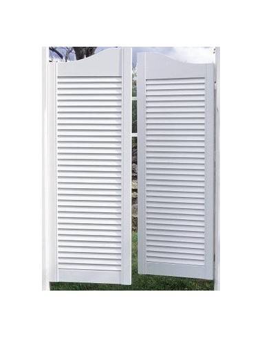 Puertas western lacadas en blanco