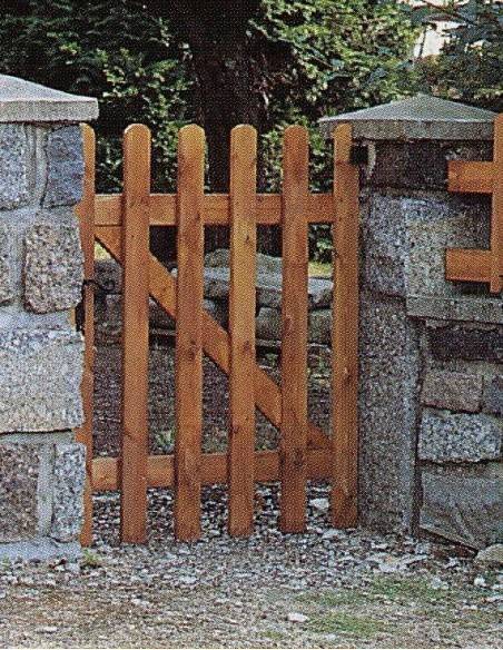 Holz-Gartentor als Bausatz 120 x 100 cm
