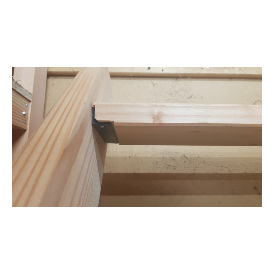 Scala a pioli dritta in legno massivo – Inclinazione regolabile 2