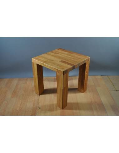 LAGE TAFEL 45X45 EIKENHOUT HOOGTE 45 CM