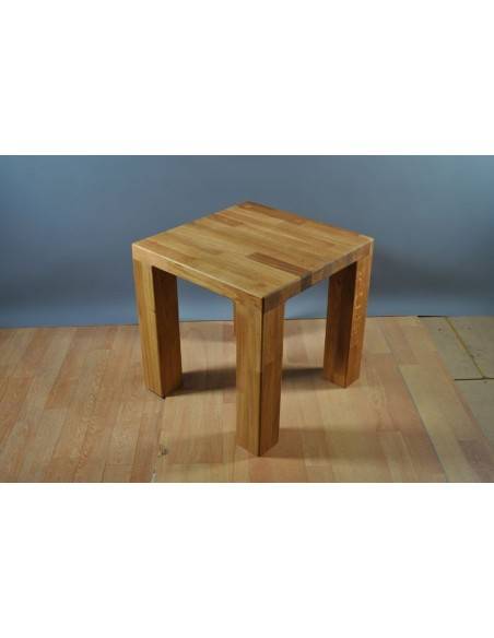 LAGE TAFEL 45X45 EIKENHOUT HOOGTE 45 CM
