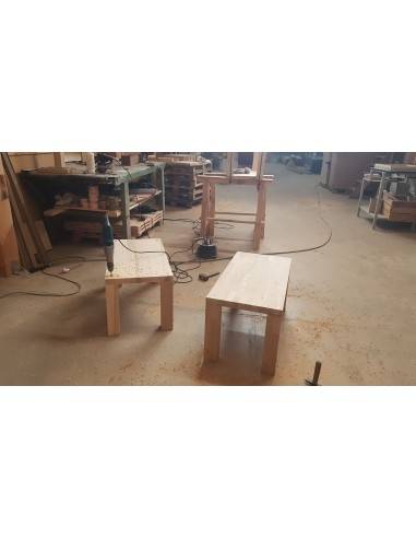 TABLE BASSE 45x45 CHENE HAUTEUR 45 CM