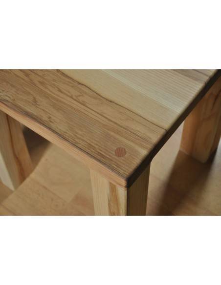 COUCHTISCH 45 × 45 CM AUS OLIVENESCHE, HÖHE 45 CM