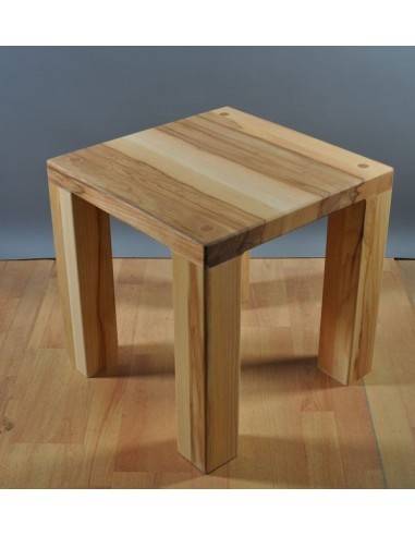 SALONTAFEL 45 × 45 OLIJFESSENHOUT HOOGTE 45 CM