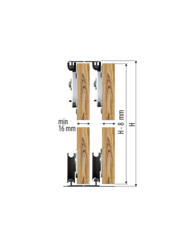 SLIDING SYSTEM FOR WARDROBE DOOR