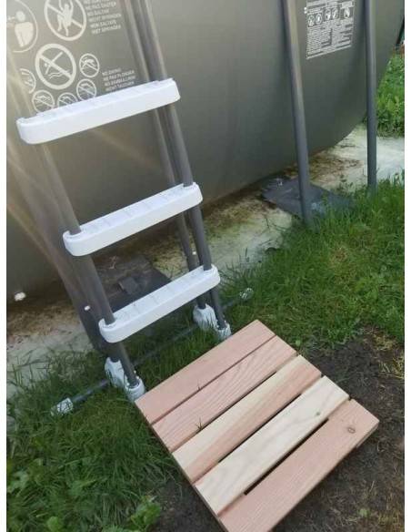 Douglas wood decking tiles 50x50x5 cm – 4 tiles per m²