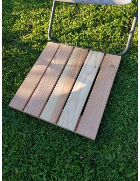 Gitterrost aus Douglasienholz, 50x50x5 cm – 4 Platten pro m²