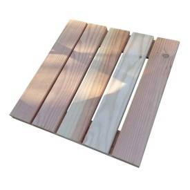 Douglas fir grating 50x50x5 cm – 4 slabs per m²