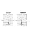 ALBULA Interior Handrail with Black Metal Balusters Double Quarter-Turn