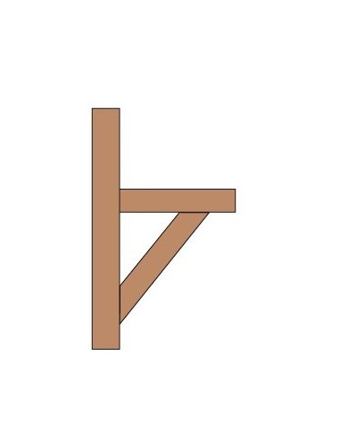 Console Sapin à bras de force droit en kit