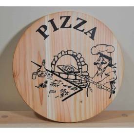 PIZZAPLANK VAN NATUURLIJK VURENHOUT 33 CM 2