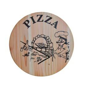 PIZZAPLANK VAN NATUURLIJK VURENHOUT 33 CM