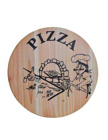 PIZZAPLANK VAN NATUURLIJK VURENHOUT 33 CM