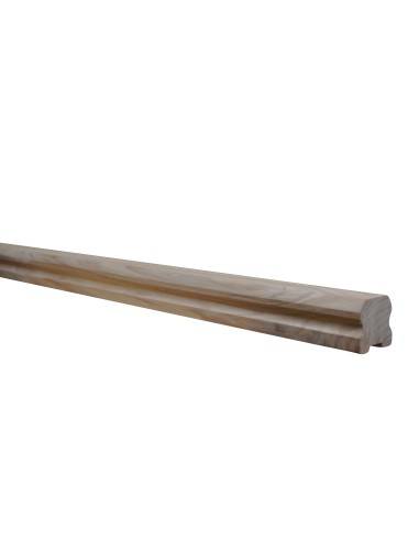 Profilierter Handlauf aus Eschenholz, 50 x 50 mm