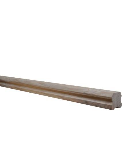 Profilierter Handlauf aus Eschenholz, 50 x 50 mm