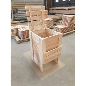 Compostbak als bouwpakket van douglashout, 200 liter – 55x60xH 93 cm 2