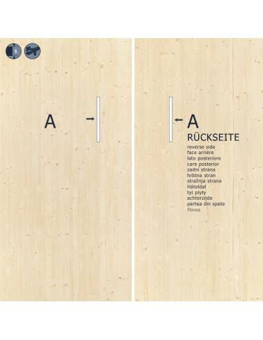 PANEL LAMINADO ENCOLADO ABETO ESP 21 MM