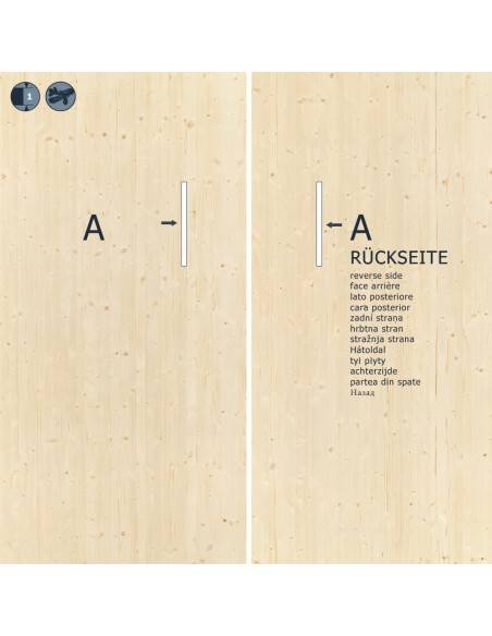 PANEL LAMINADO ENCOLADO ABETO ESP 21 MM