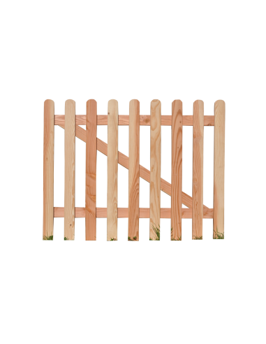 Kit Portail douglas + 2 poteaux 200 cm