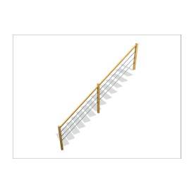 ROCLES STARTING HANDRAIL WITH BLACK METAL RAILS