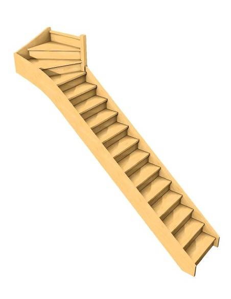 FURKA + RAMPE INTERIEURE FUSEAU BOIS