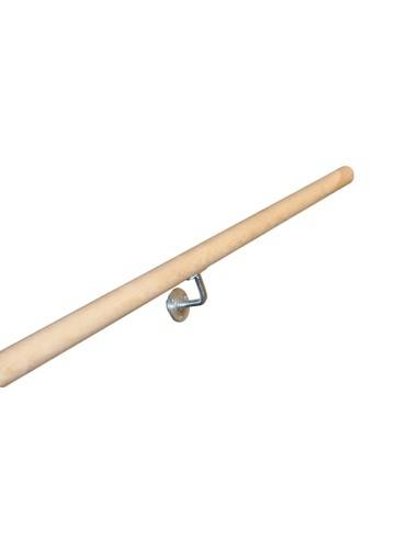 Ronde essenhouten handregel Ø42 mm