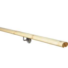 Oval pine handrail 2